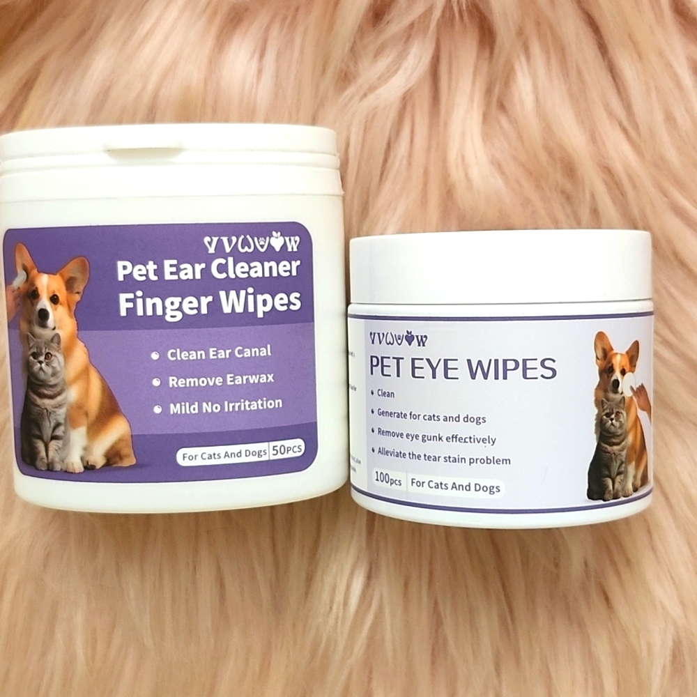 Brand New 2CT BUNDLE COLDCHILL DOG/CAT EAR & EYE WIPES